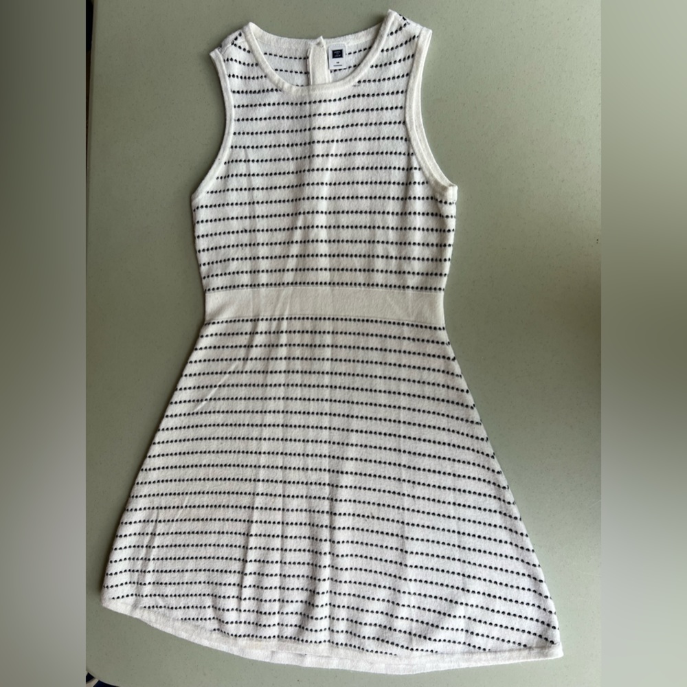 Janie and Jack black and white striped dress